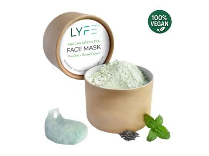 Matcha Green Tea masker van LYFE in een kraft potje